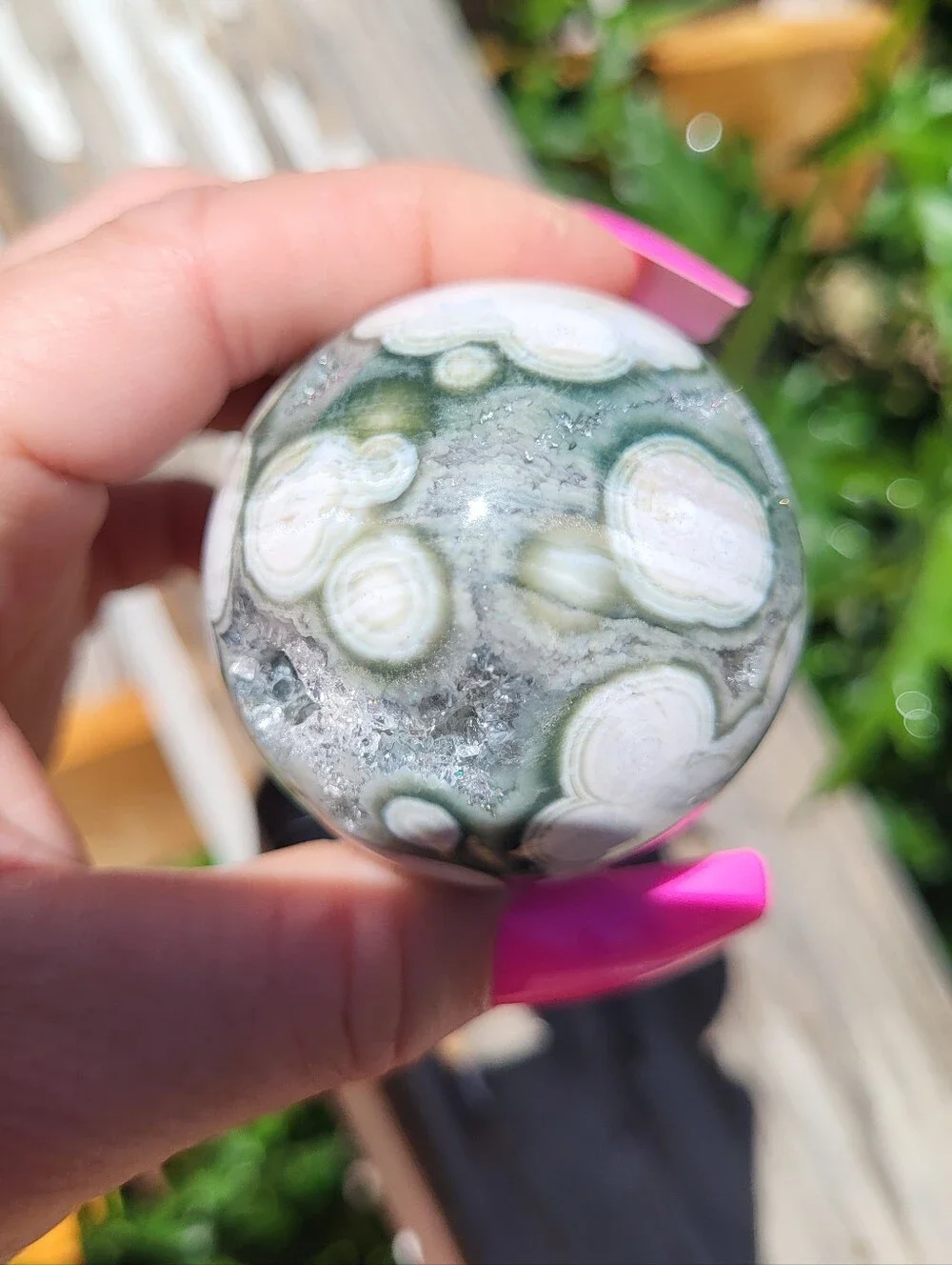 ocean jasper pink blue